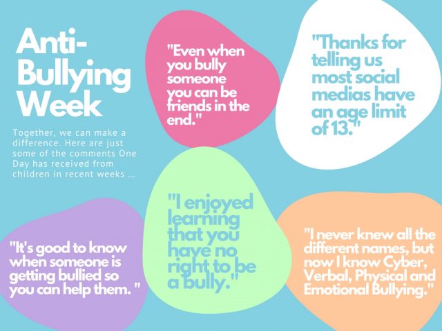 One Day Creative Anti-Bullying Week quotes