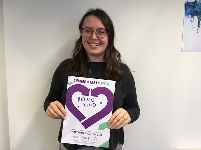 Sarah's Anti-Bullying Week 2019 pledge: Change Starts With... Being kind