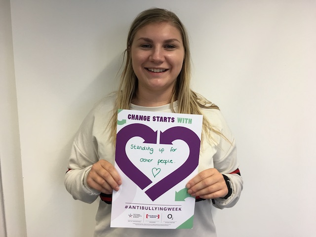 Emma's Anti-Bullying Week 2019 pledge: Change Starts With... Standing up for others