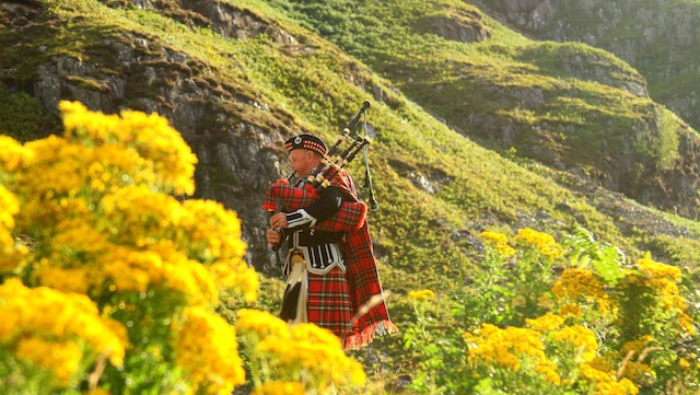 Bagpipes and traditional music feature highly in St Andrew's Day celebrations