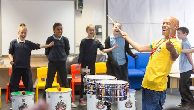 African drumming primary workshop for Black History Month