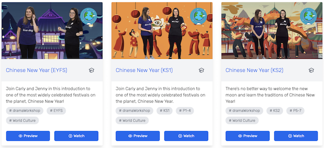 Go online and enjoy our interactive Chinese New Year workshops for primary schools